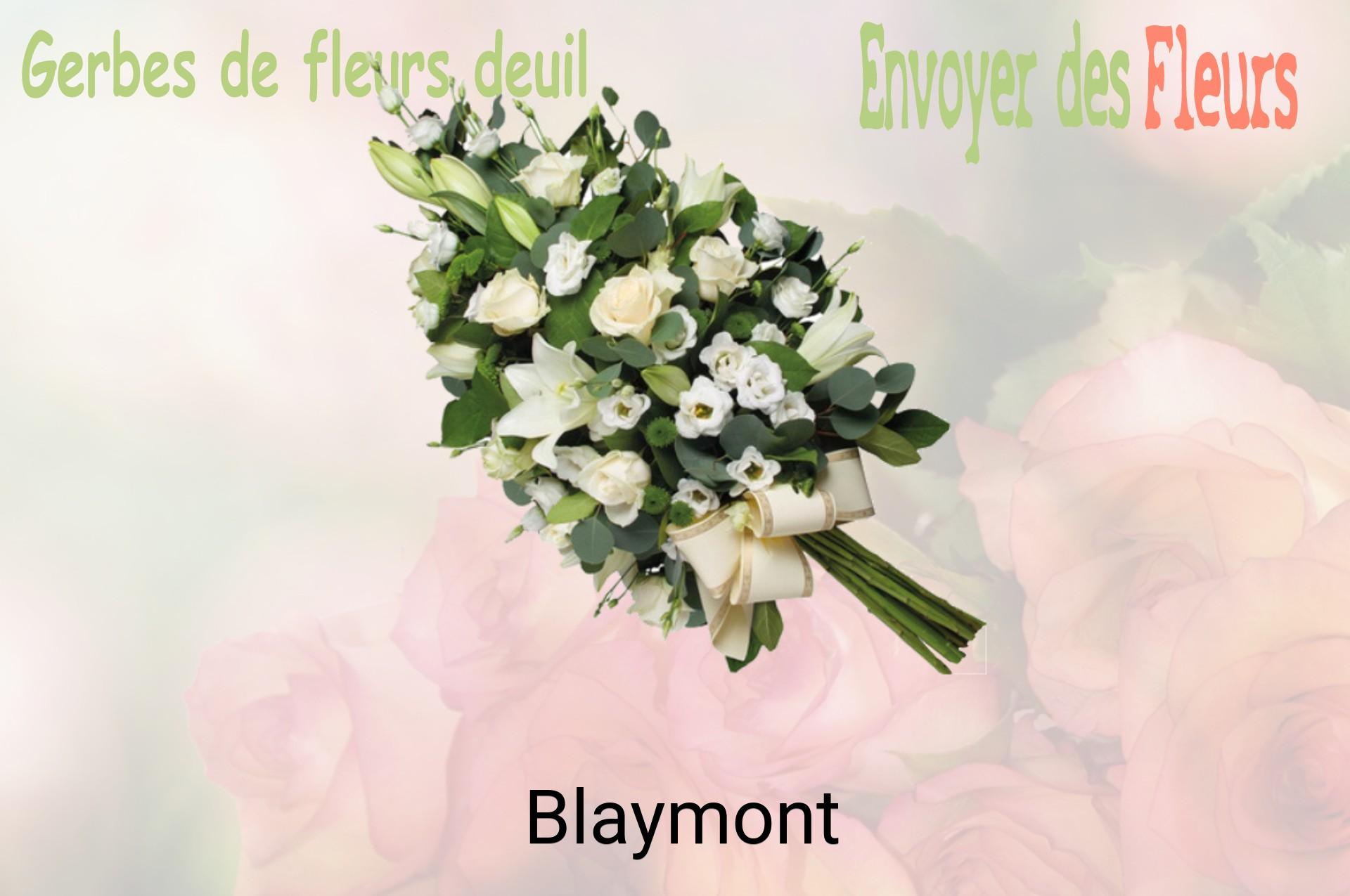 Gerbe de fleurs de deuil livrée à Blaymont
